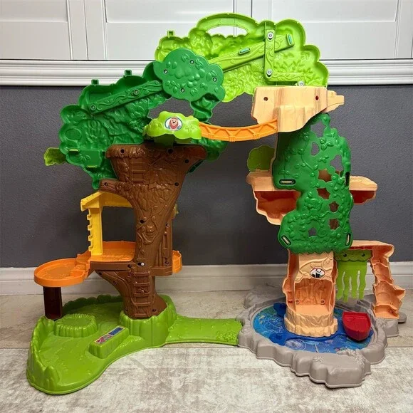 Unbranded Little People Share & Care Safari Jungle Treehouse Playset - Picture 2 of 11